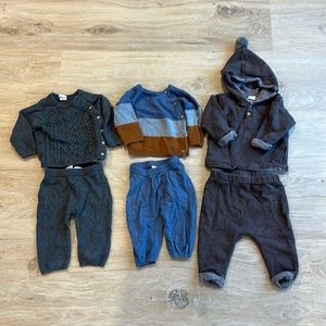 Set of 3 H&M baby boy sweater sets